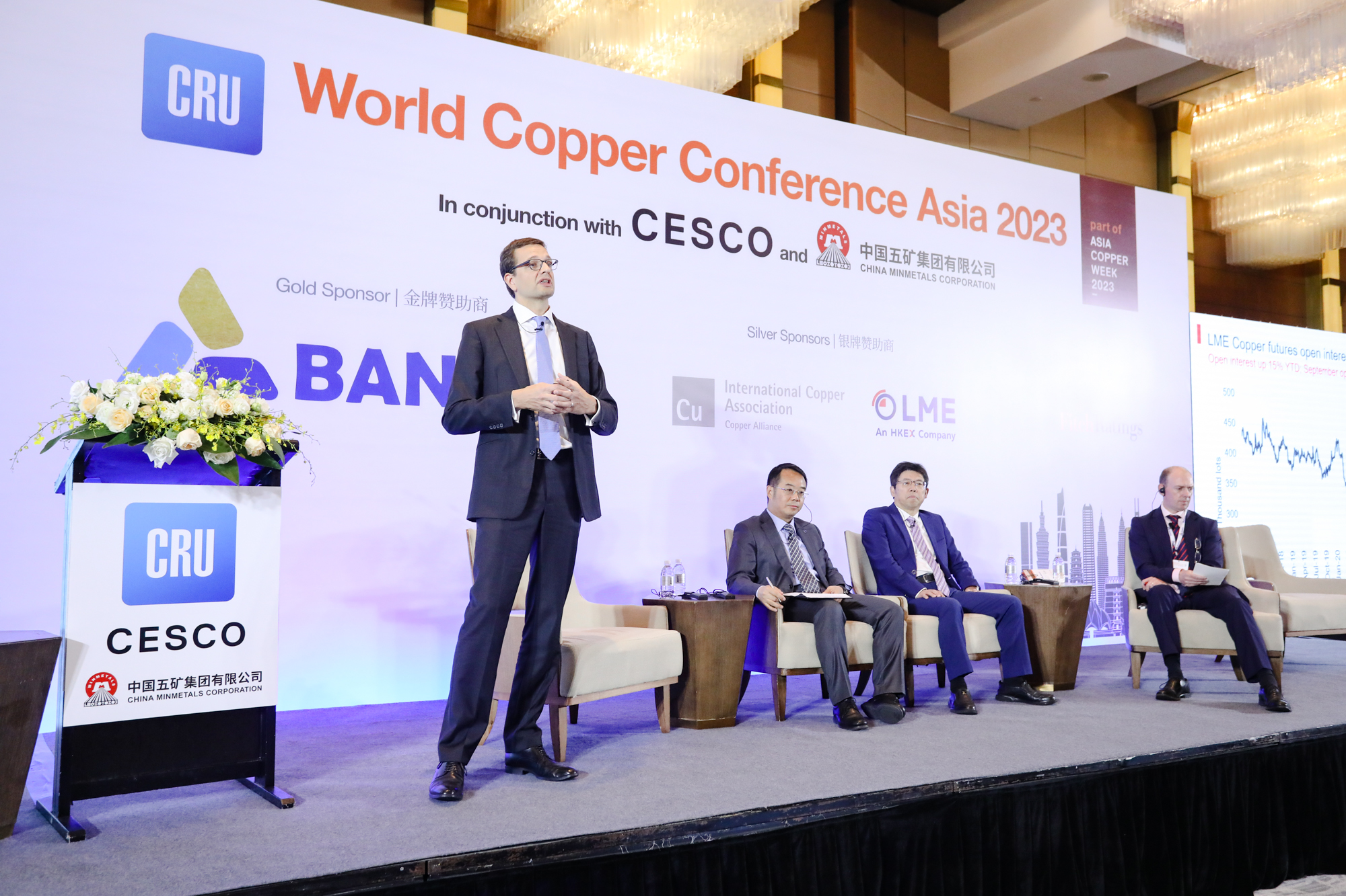 Stage at CRU World Copper Conference Asia