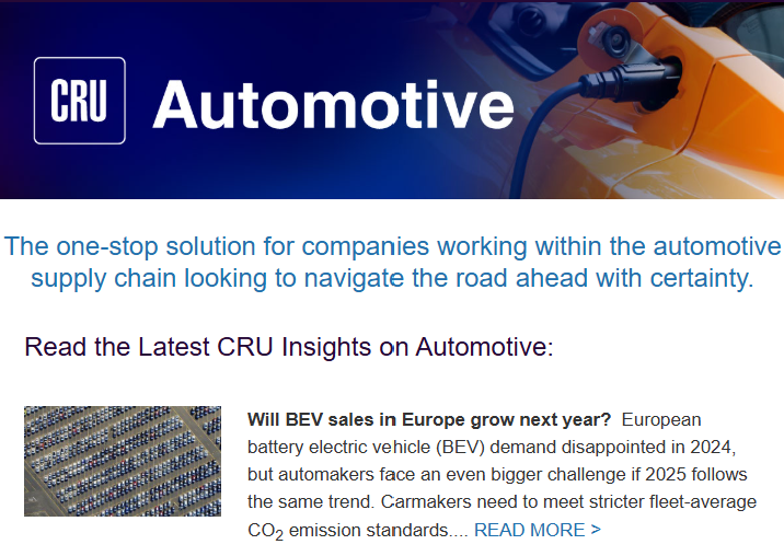 Monthly automotive newsletter 