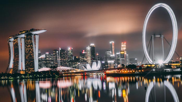 Singapore City skyline